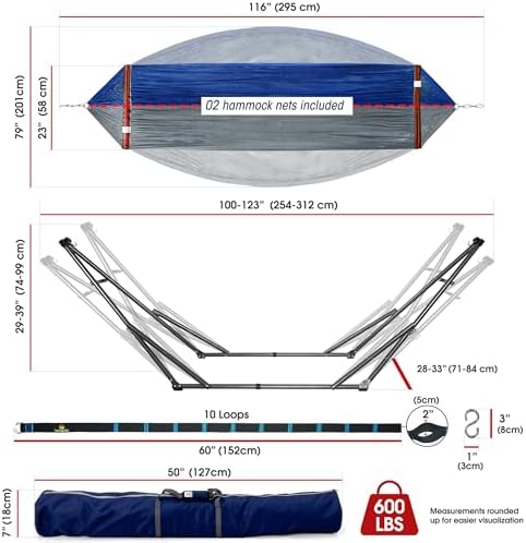 Paired Loungers with Support Structure